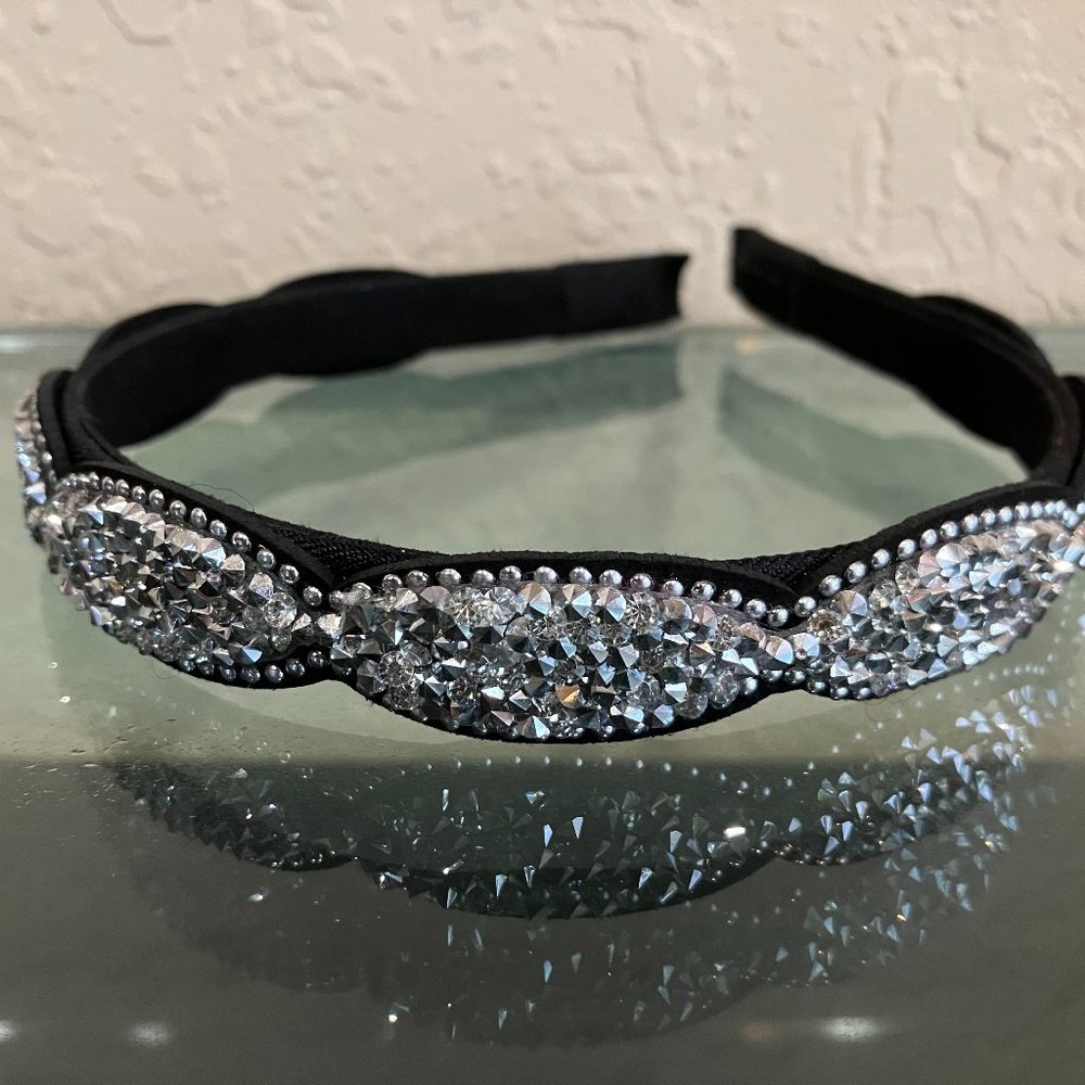 Black Headband with Rhinestones